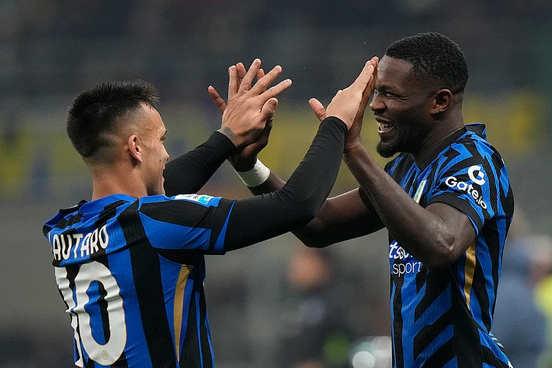 Italy Serie A 2024-25 soccer Inter Milan Vs Parma football Photo gallery: Marcus Thuram