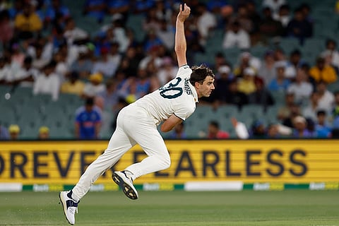 IND Vs AUS 2nd Test Day 2: Australia's captain Pat Cummins bowls a delivery