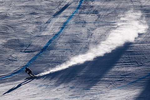FIS Alpine Ski World Cup: United States' Bryce Bennett competes