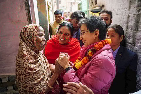 Delhi CM campaigns for Assembly polls