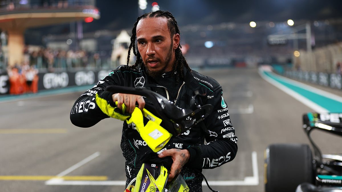 Lewis Hamilton raced for a last time with Mercedes on Sunday