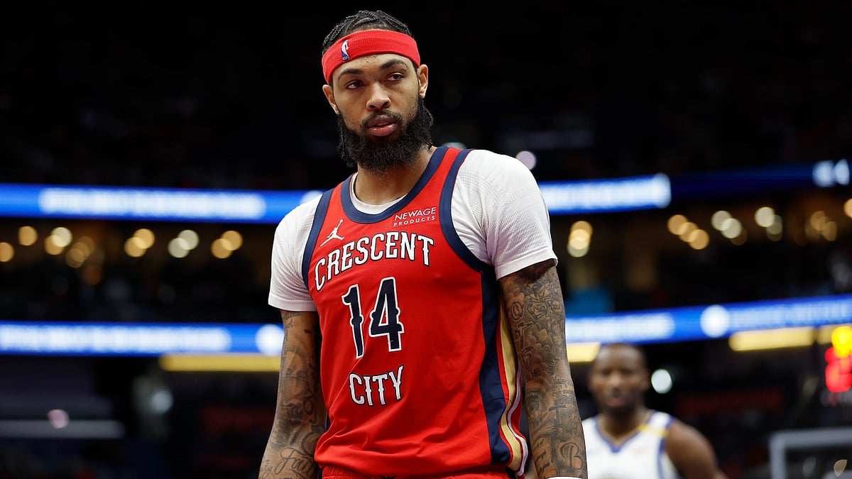 The New Orleans Pelicans' Brandon Ingram is out indefinitely with a left ankle sprain. - null