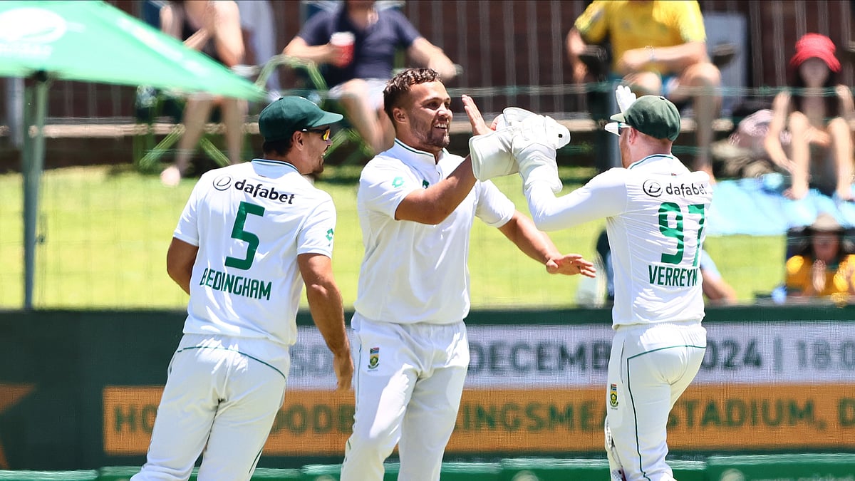 Photo: X | Proteas Men : South Africa national cricket team during the second Test match in Gqeberha.