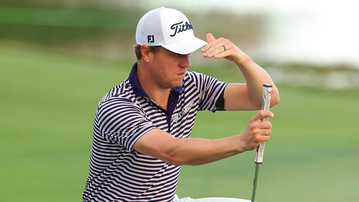 File Photo : Justin Thomas leads in the Bahamas