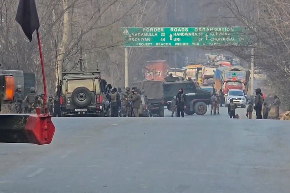 | Photo: PTI : Suspicious bag found in J&K's Baramulla district