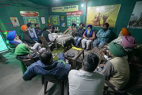 Farmers at Shambhu border