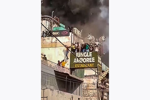 Fire at restaurant in Delhi