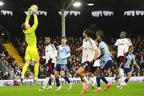 EPL 2024-25, FUL vs ARS: Fulham's goalkeeper Bernd Leno makes a save