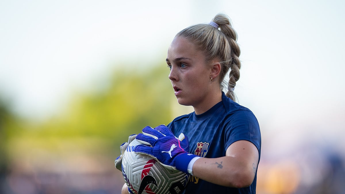 Ellie Roebuck returned to action for Barcelona on Saturday