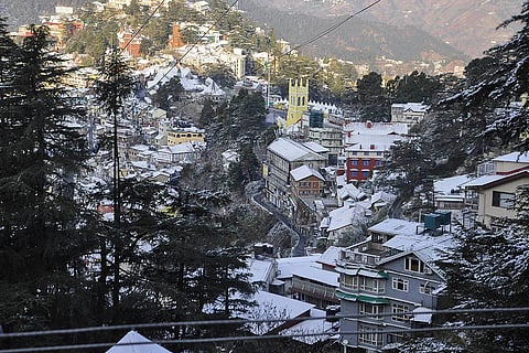 Weather: Snowfall in Shimla