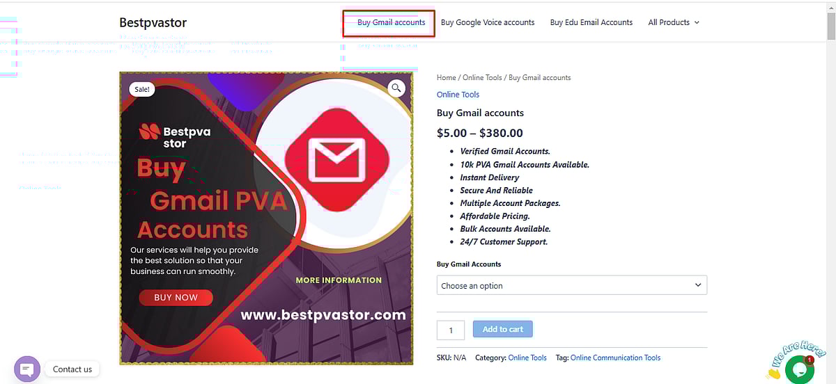 Best 6 Websites To Buy Gmail PVA Accounts In Bulk