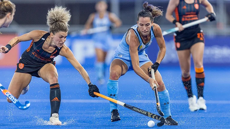 Argentina in action at the Women's FIH Pro League. - X/Argentina Hockey