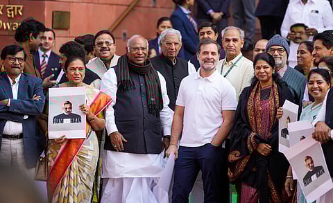 Winter session of Parliament: Opposition's protest