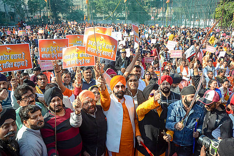 Protest against Bangladesh in Kanpur