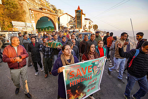 Protest against Bangladesh in Shimla