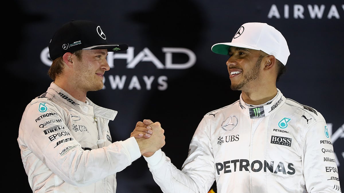 Nico Rosberg and Lewis Hamilton were team-mates at Mercedes