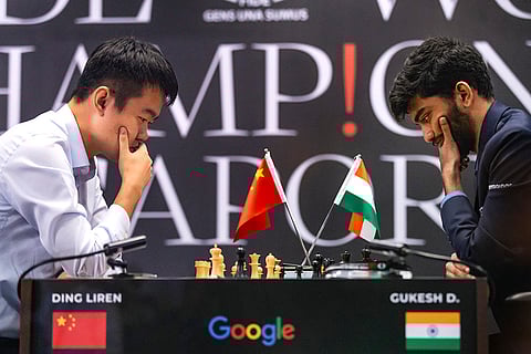 World Chess Championship: China’s Ding Liren vs India's Gukesh D.