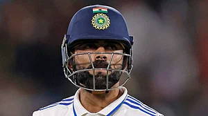 AP/James Elsby : Virat Kohli was dismissed cheaply in both innings of the Adelaide pink-ball Test.