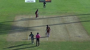 X/Windies Cricket : Action from the first ODI between West Indies and Bangladesh in St Kitts.