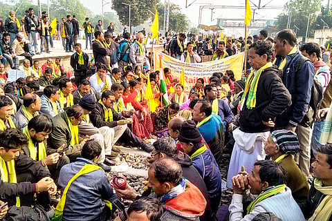 Rail blockade in Bengal's Cooch Behar