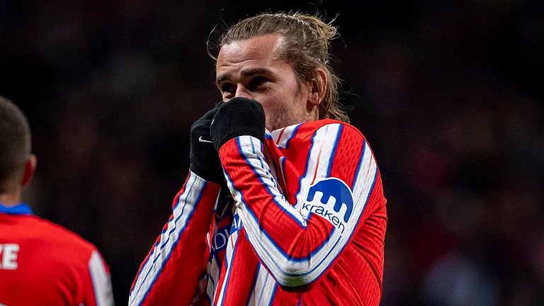 Atletico Madrid goalscorer, Antoine Griezmann - File
