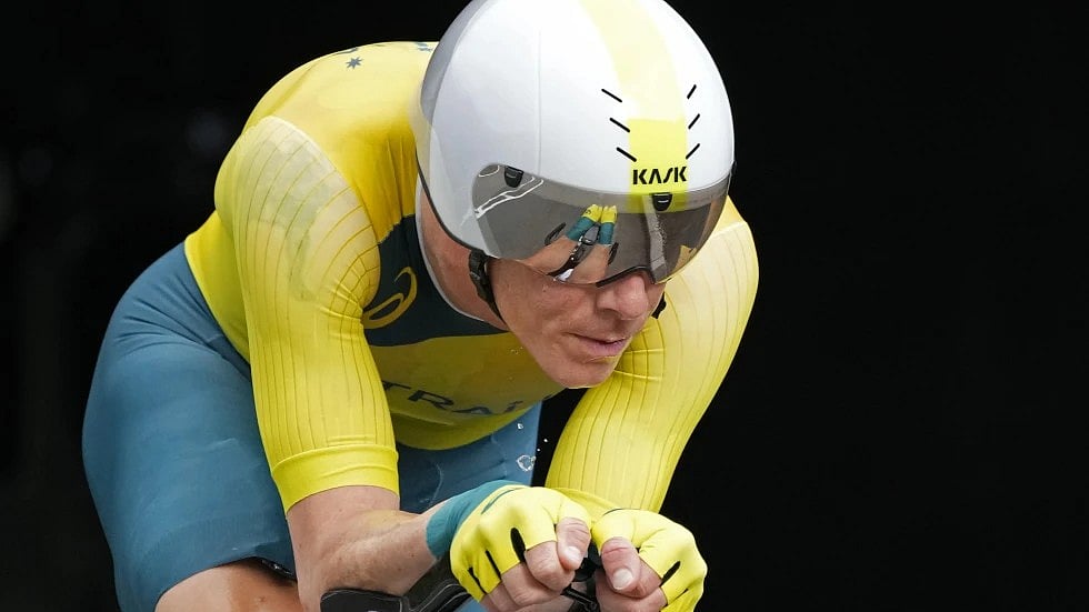 AP/File : Rohan Dennis of Australia competes during the men’s cycling individual time trial at the 2020 Summer Olympics, July 28, 2021.