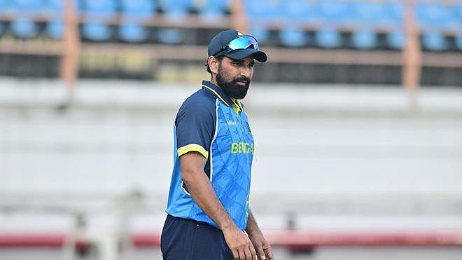 Photo: X | Tanuj Singh : Bengal pacer Mohammed Shami.