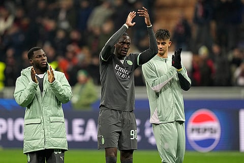 UEFA Champions League: AC Milan's Tammy Abraham greets fans