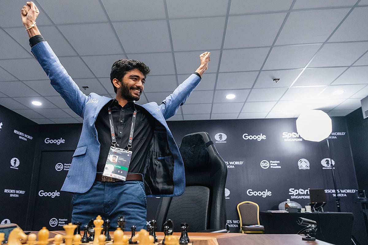 FIDE World Chess Championship 2024 India's D Gukesh vs China’s Ding Liren 14th game pics: 1