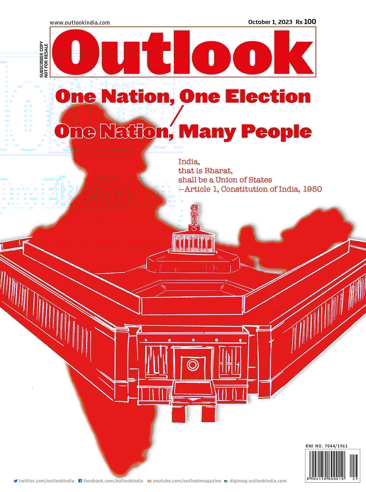 Outlook Edition On One Nation One Election - null