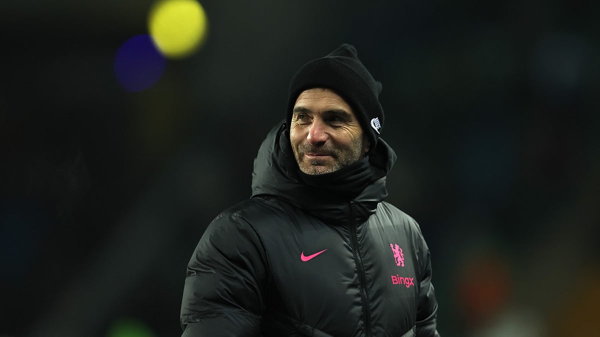 Enzo Maresca watches on as Chelsea beat Astana 3-1