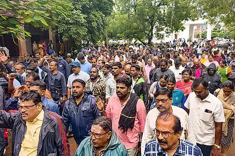Protest of Madurai Revenue Officials’ Federation