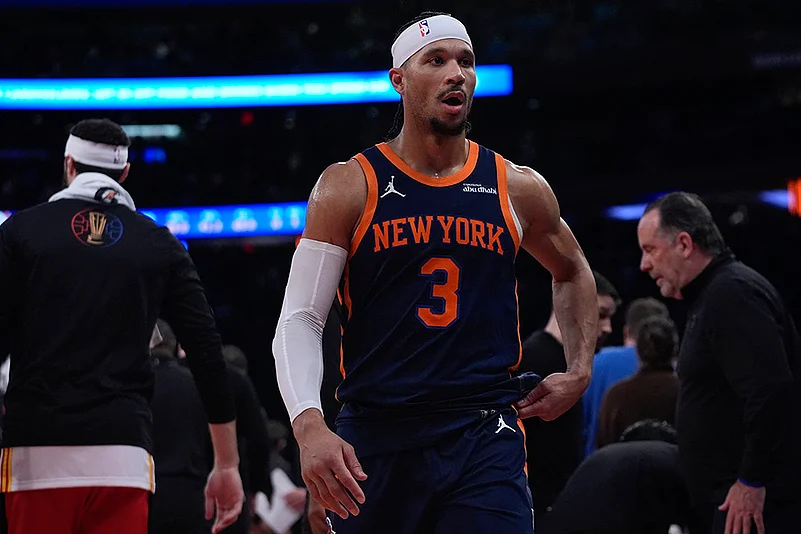 NBA Cup Quarter-Final New York Knicks Vs Atlanta Hawks basketball game pics: Josh Hart