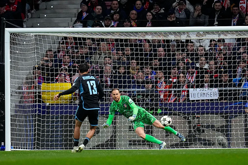 UEFA Champions League soccer Atletico Madrid and Slovan Bratislava photos: David Strelec