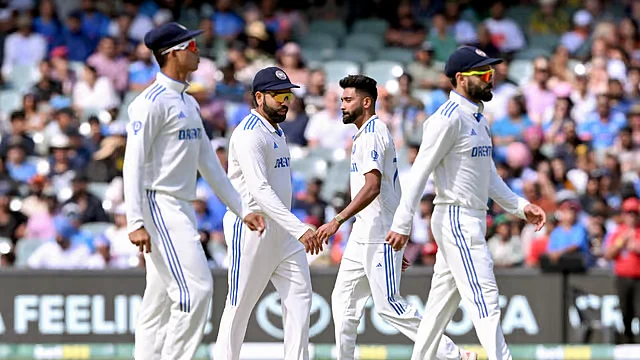 India lost the second Test in Adelaide by 10 wickets to Australia.