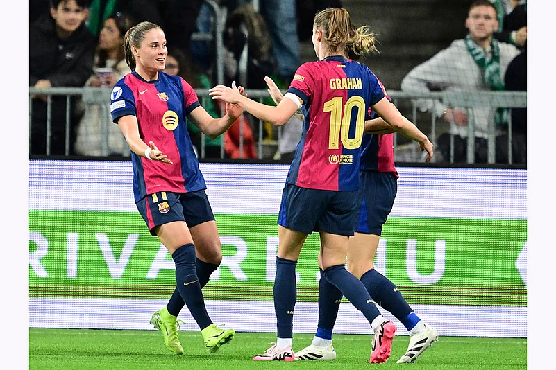UEFA Womens Champions League Hammarby IF and FC Barcelona football gallery: Ewa Pajor