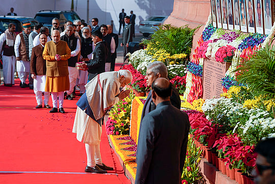 Vice President Dhankar, PM Modi, Parliamentarians Pay Floral Tributes To Parliament Attack Martyrs
