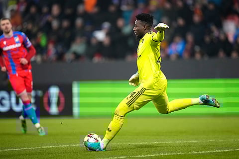 UEFA Europa League: Man United's goalkeeper Andre Onana