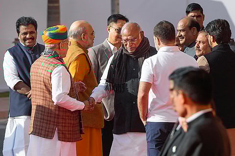 Parliament Attack Anniversary: Arjun Ram Meghwal greets  Mallikarjun Kharge