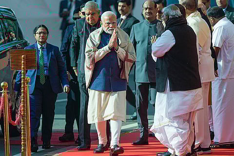 Parliament Attack Anniversary: Prime Minister Narendra Modi and others arrive to pay tribute to the martyrs