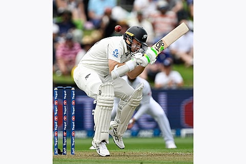 NZ vs ENG 3rd Test Day 1: New Zealand captain Tom Latham ducks a bouncer