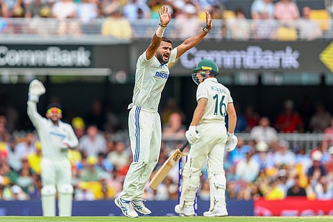 India Vs Australia, 3rd Test Day 1: India's Akash Deep appeals unsuccessfully for the wicket of Australia's Nathan McSweeney