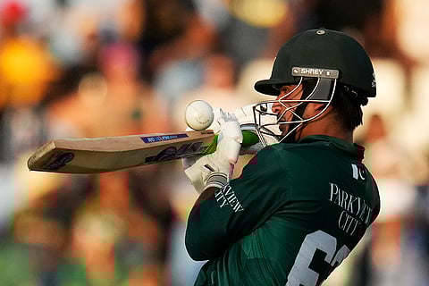 RSA Vs PAK, 2nd T20I: Pakistan's Saim Ayub plays a shot