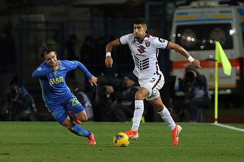 Serie A 2024-25: Torino's Antonio Sanabria dribbles away from Empoli's Lorenzo Colombo