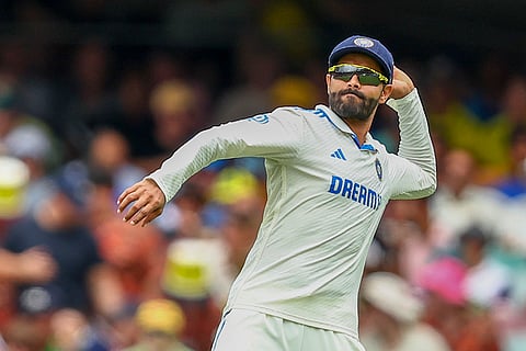 India Vs Australia, 3rd Test Day 1: India's Ravindra Jadeja prepares to throw a ball