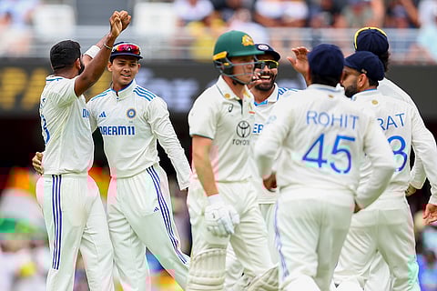 India Vs Australia, 3rd Test Day 2: India's Jasprit Bumrah celebrates after taking the wicket of Australia's Nathan McSweeney