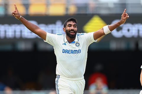 India Vs Australia, 3rd Test Day 2: India's Jasprit Bumrah celebrates after taking the wicket off Australia's Usman Khawaja