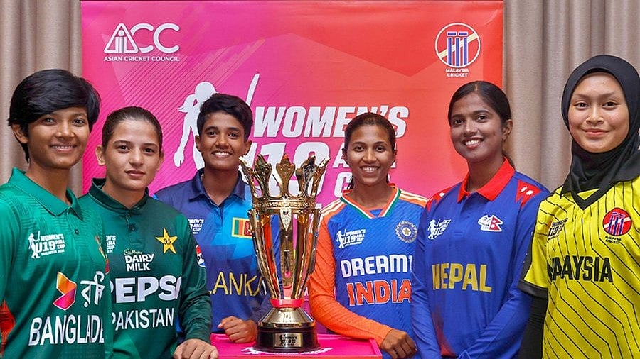 X | Asian Cricket Council  : ACC Under-19 Women's T20 Asia Cup 2024 team captains with the trophy. 