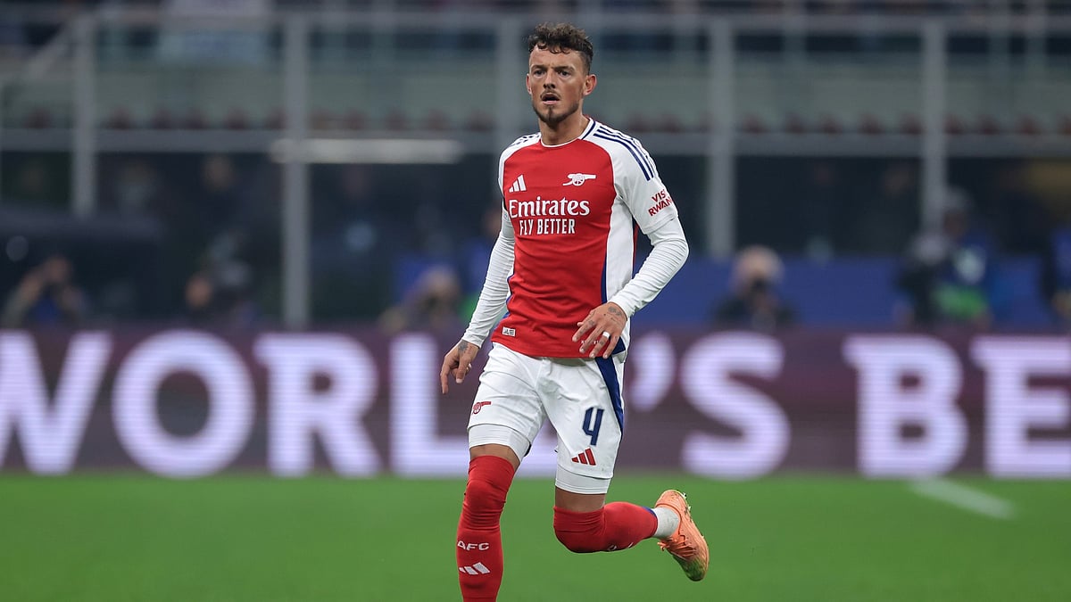 Ben White in action for Arsenal