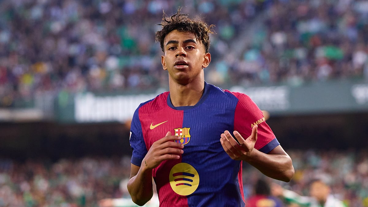 Barcelona's Lamine Yamal - null